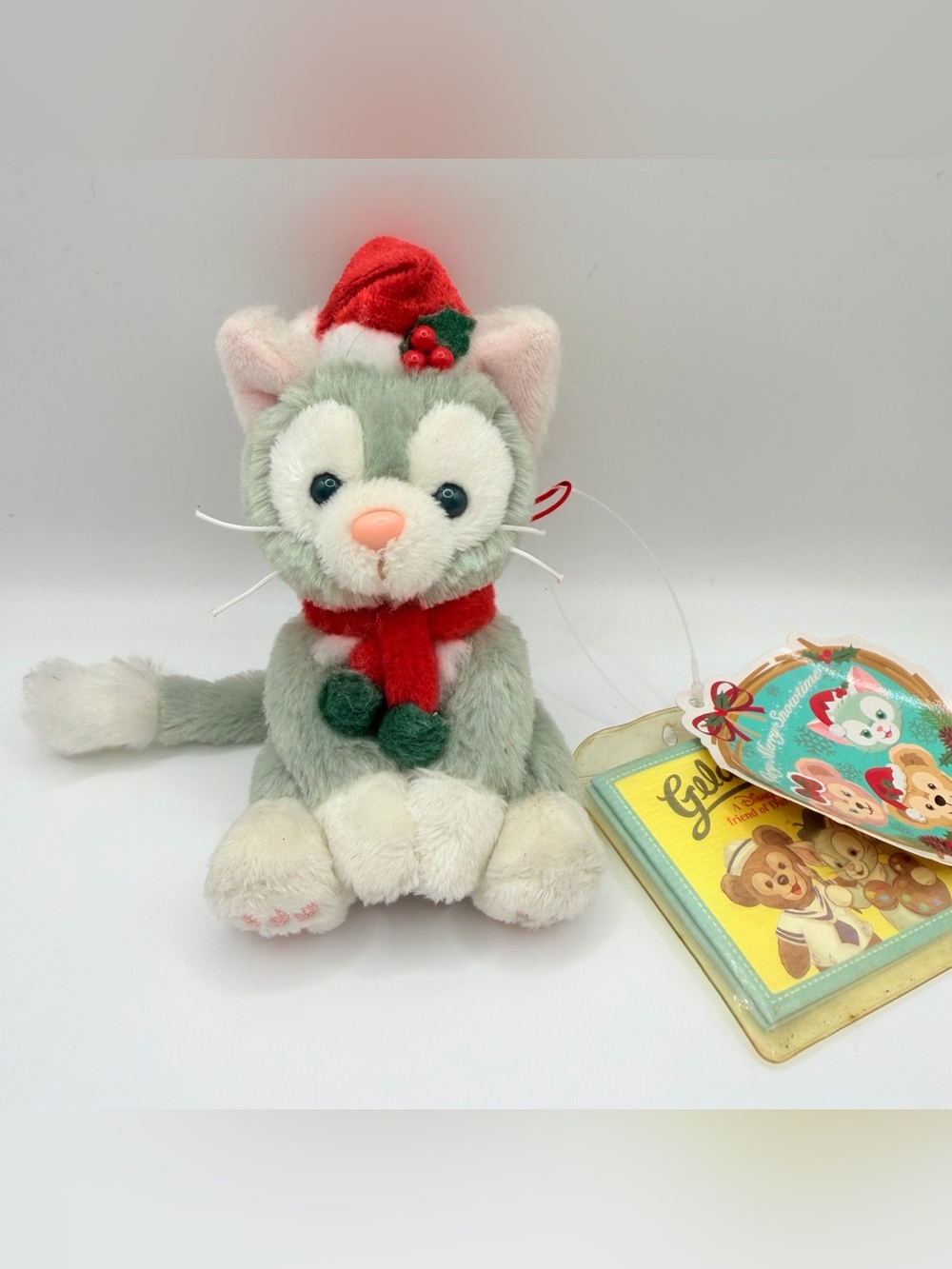 NEW Authentic Tokyo Disney Sea Japan Gelatoni Plush Keychain Christmas Santa